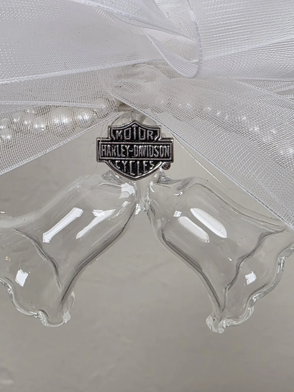 Vintage Harley Davidson Wedding Cake Topper Motorcycle Centerpiece